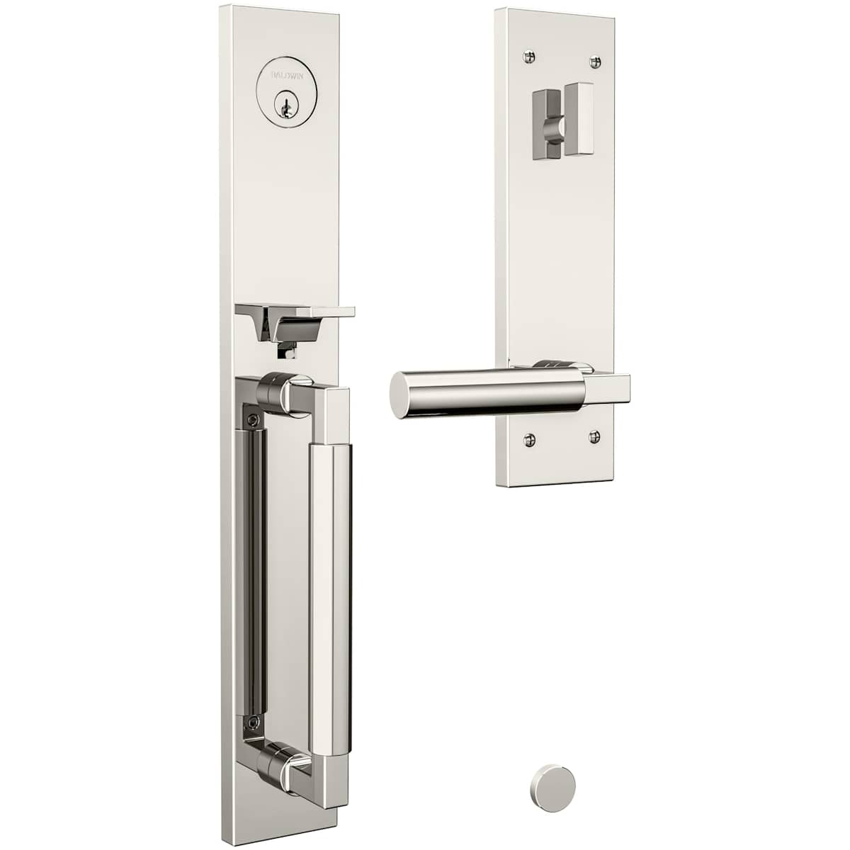 Baldwin Gramercy 85316.RENT handleset - Lifetime Polished Brass