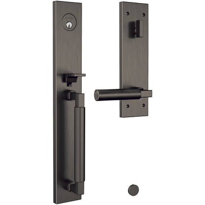 Baldwin Gramercy 85316.RENT handleset - Distressed Oil Rubbed Bronze