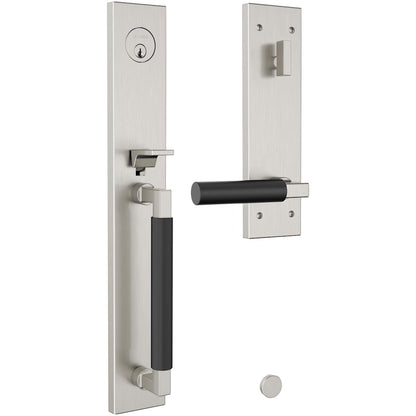 Baldwin Gramercy 85316.RENT handleset - Satin Nickel / Polished Nickel