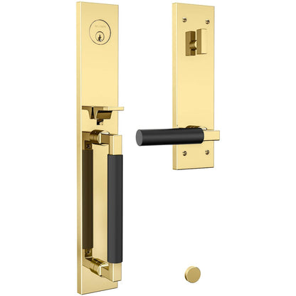 Baldwin Gramercy 85316.RENT handleset - Non-Lacquered Brass