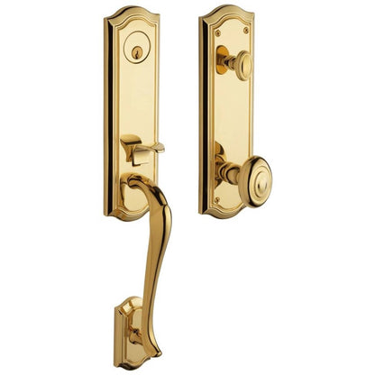 Estate 85337 Bethpage Handleset – Dummy – Lifetime Polished Brass – Right Hand