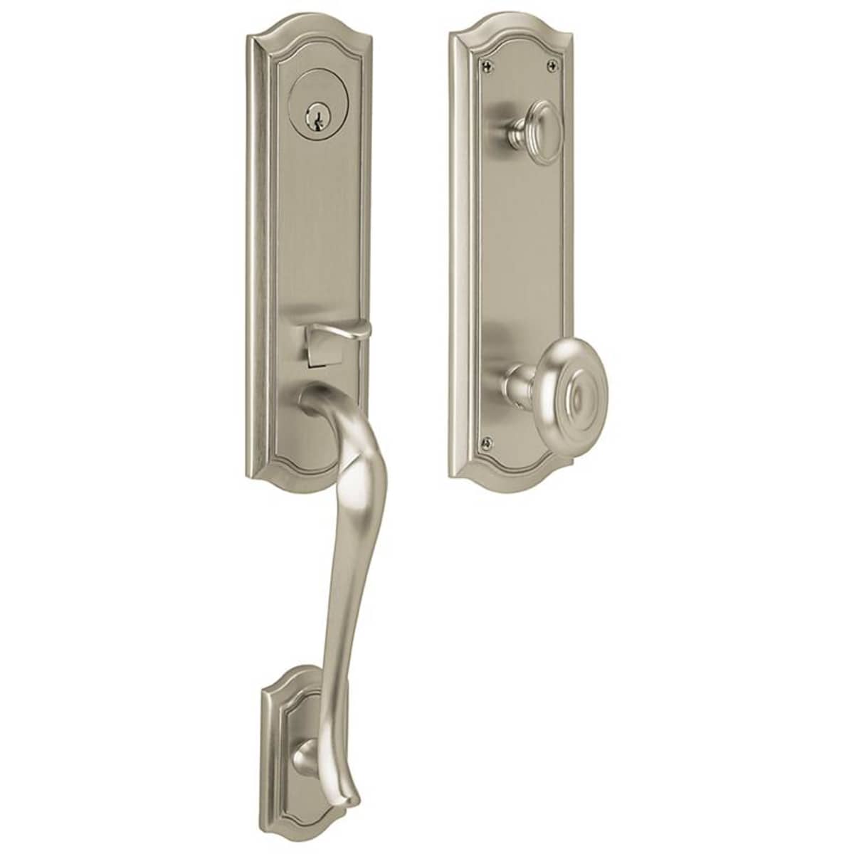 Estate 85337 Bethpage Handleset – Dummy – Lifetime Satin Nickel – Right Hand