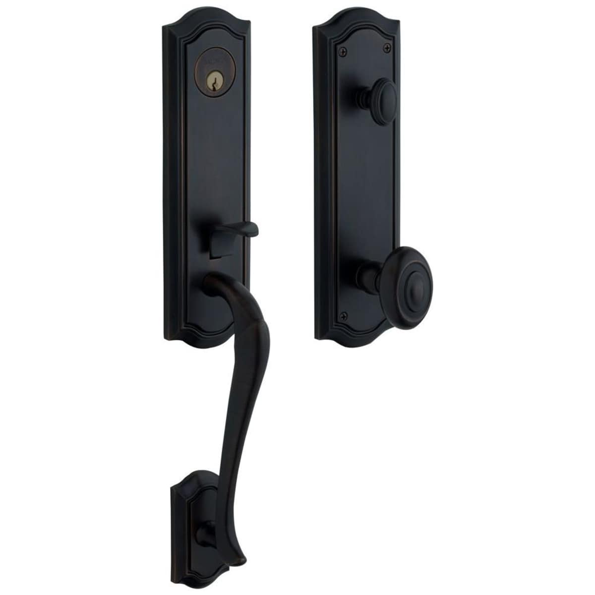 Estate 85337 Bethpage Handleset – Dummy – Satin Black – Right Hand