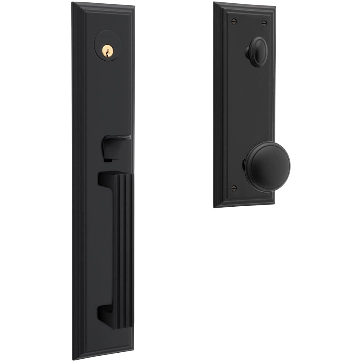 Estate 85342 Tremont Handleset – Dummy – Less Interior Trim – Satin Black