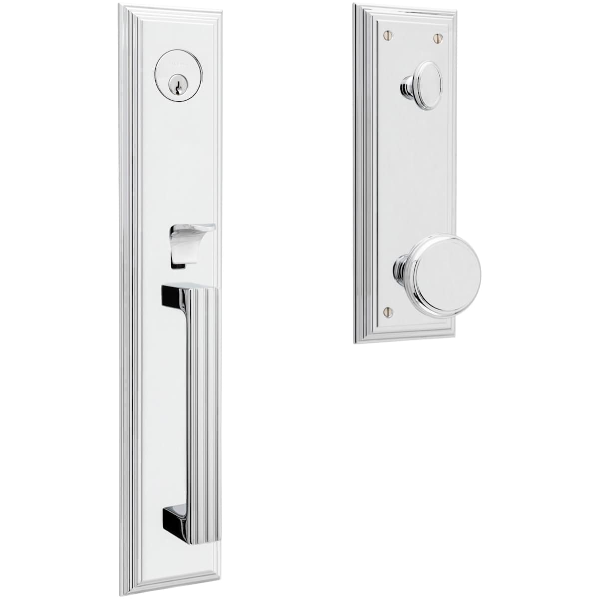 Estate 85342 Tremont Handleset – Dummy – Less Interior Trim – Polished Chrome