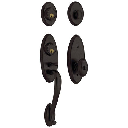 Estate 85345 Landon Handleset – Dummy – Distressed Oil Rubbed Bronze – Right Hand
