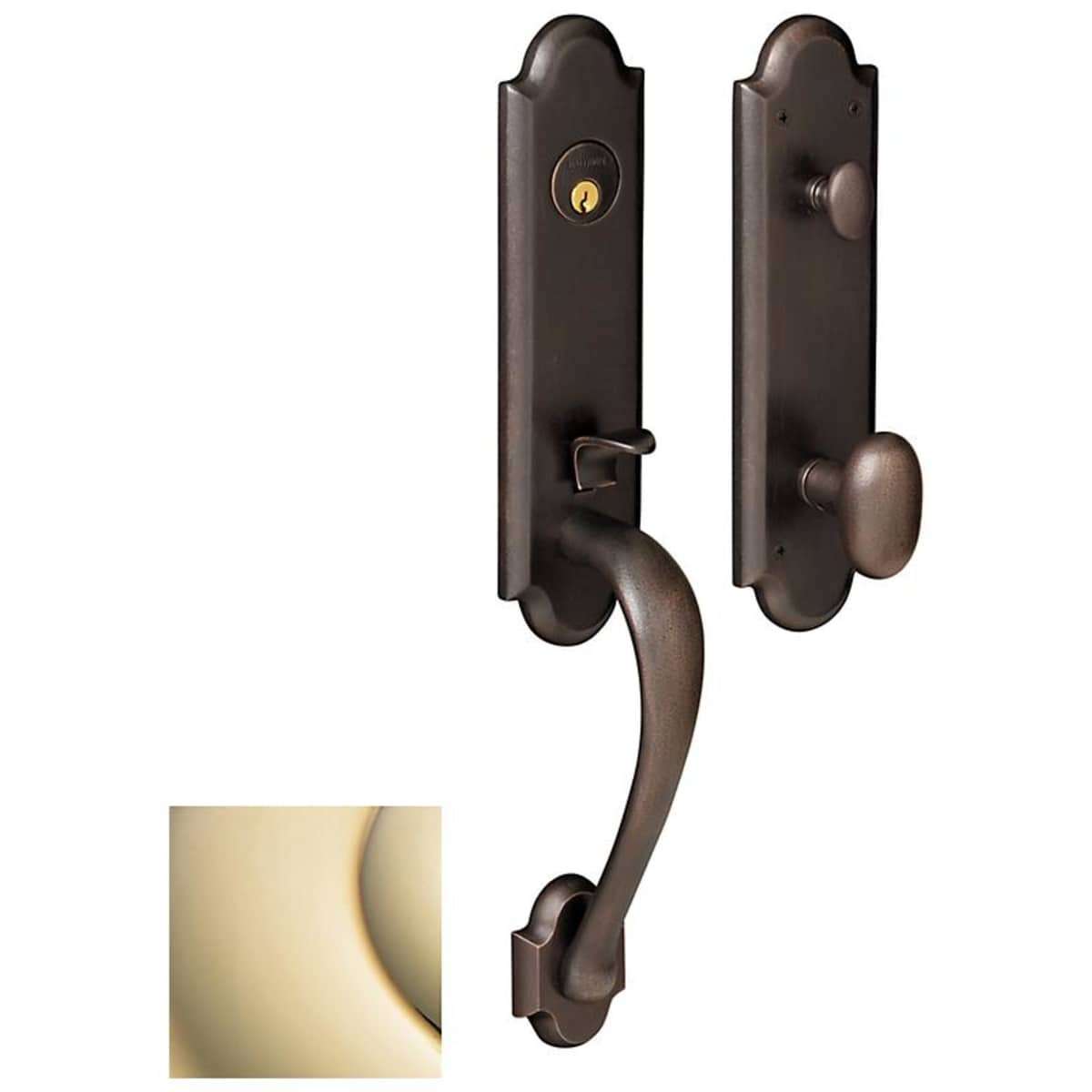 Estate 85354 Boulder Handleset – Dummy – Polished Chrome – Right Hand