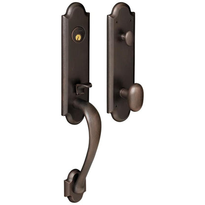 Estate 85354 Boulder Handleset – Entry – Distressed Oil Rubbed Bronze – Right Hand