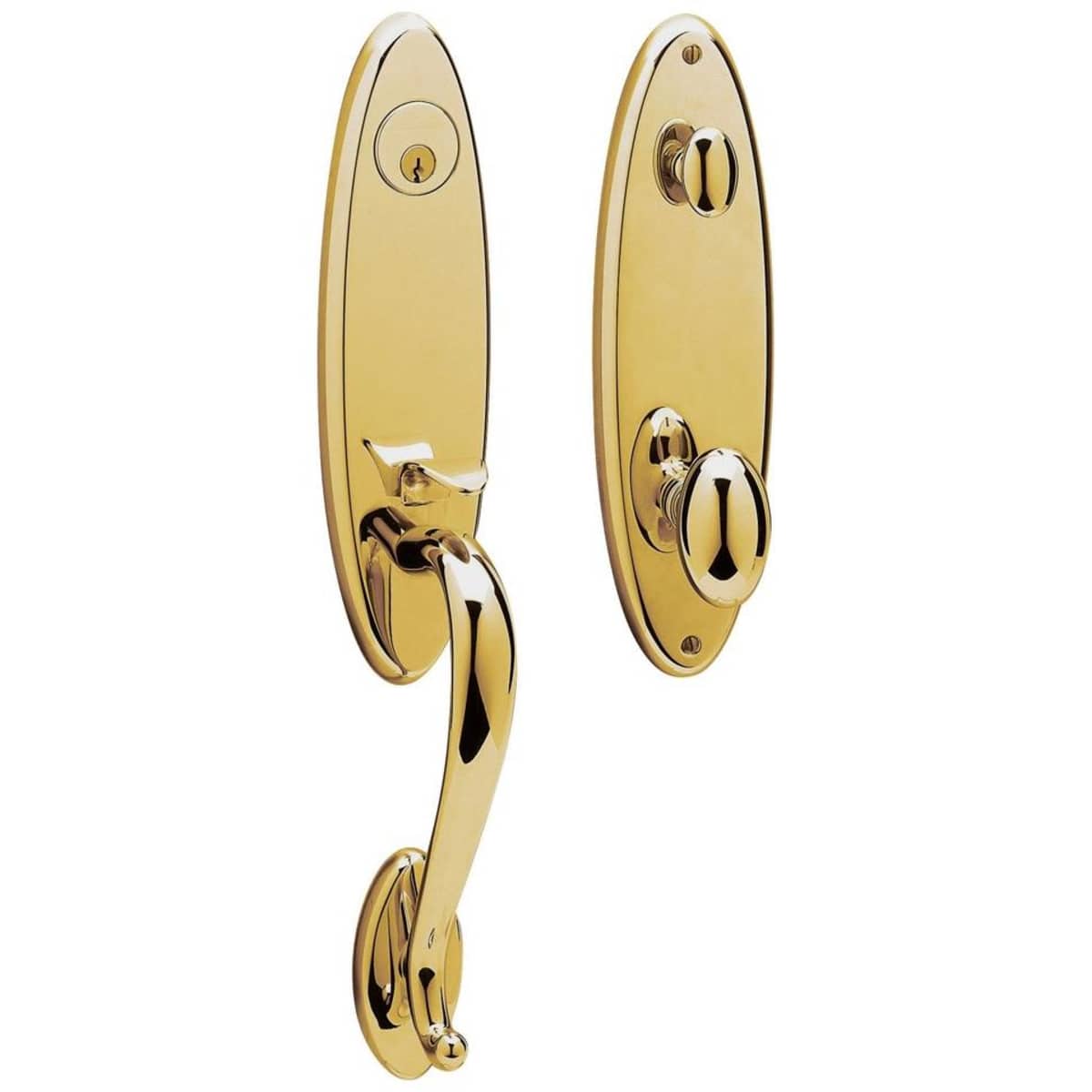 Estate 85360 Blakely Handleset – Entry – Lifetime Polished Brass – Right Hand