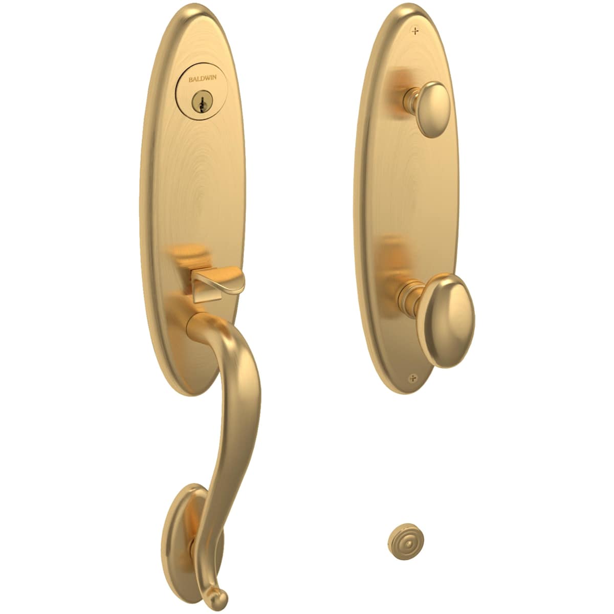Estate 85360 Blakely Handleset – Entry – Lifetime Satin Brass – Right Hand