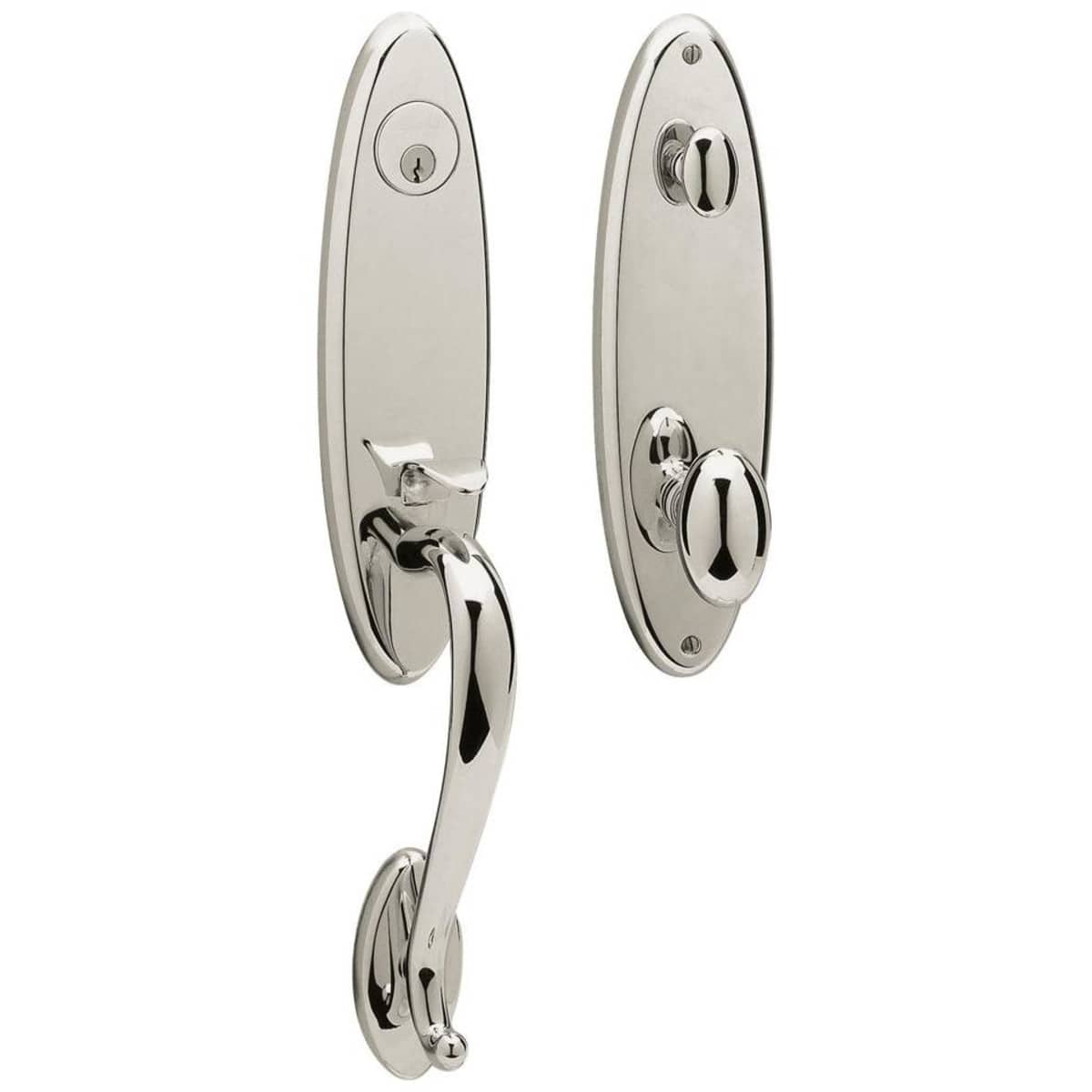 Estate 85360 Blakely Handleset – Entry – Lifetime Polished Nickel – Right Hand