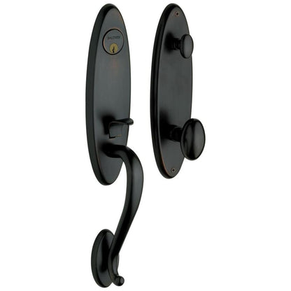 Estate 85360 Blakely Handleset – Entry – Satin Black – Right Hand