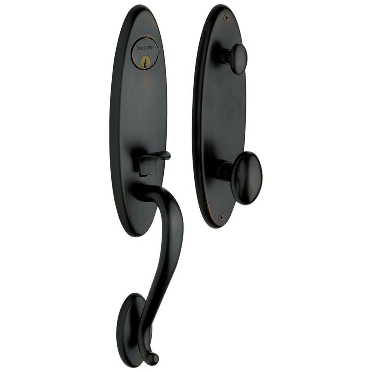 Estate 85360 Blakely Handleset – Dummy – Satin Black – Right Hand