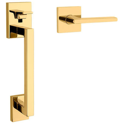 Baldwin Minneapolis Sectional Handleset with 5162 Lever – Minus Deadbolt - Lifetime Satin Nickel - Right Hand Full Dummy