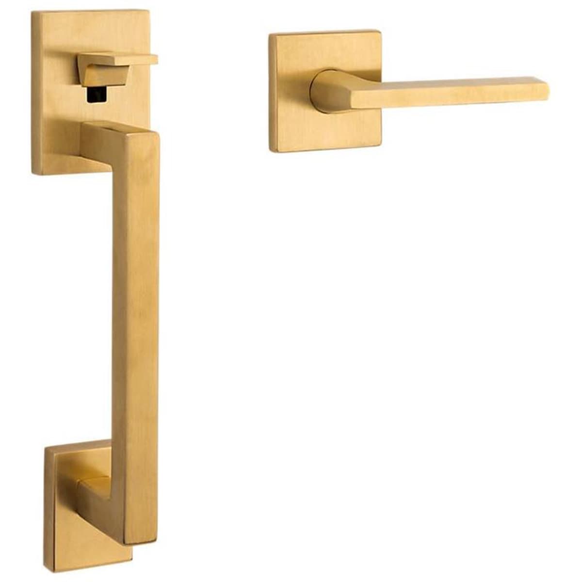 Baldwin Minneapolis Sectional Handleset with 5162 Lever – Minus Deadbolt - Lifetime Graphite Nickel - Right Hand Full Dummy
