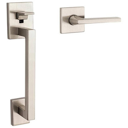 Baldwin Minneapolis Sectional Handleset with 5162 Lever – Minus Deadbolt - Lifetime Polished Nickel - Right Hand Full Dummy