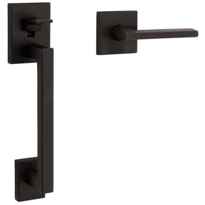 Baldwin Minneapolis Sectional Handleset with 5162 Lever – Minus Deadbolt - Non-Lacquered Brass - Right Hand Full Dummy