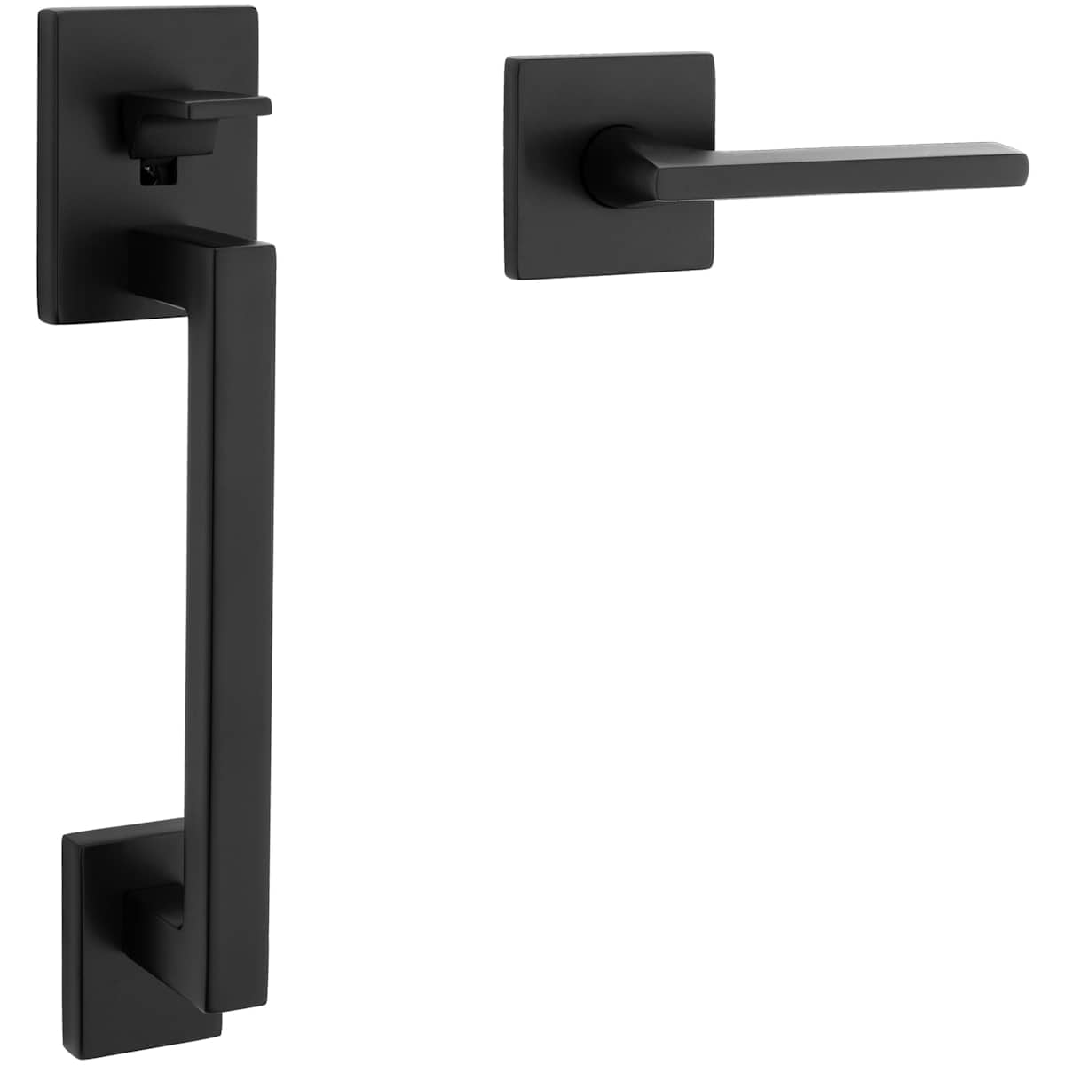 Baldwin Minneapolis Sectional Handleset with 5162 Lever – Minus Deadbolt - Polished Chrome - Right Hand Full Dummy
