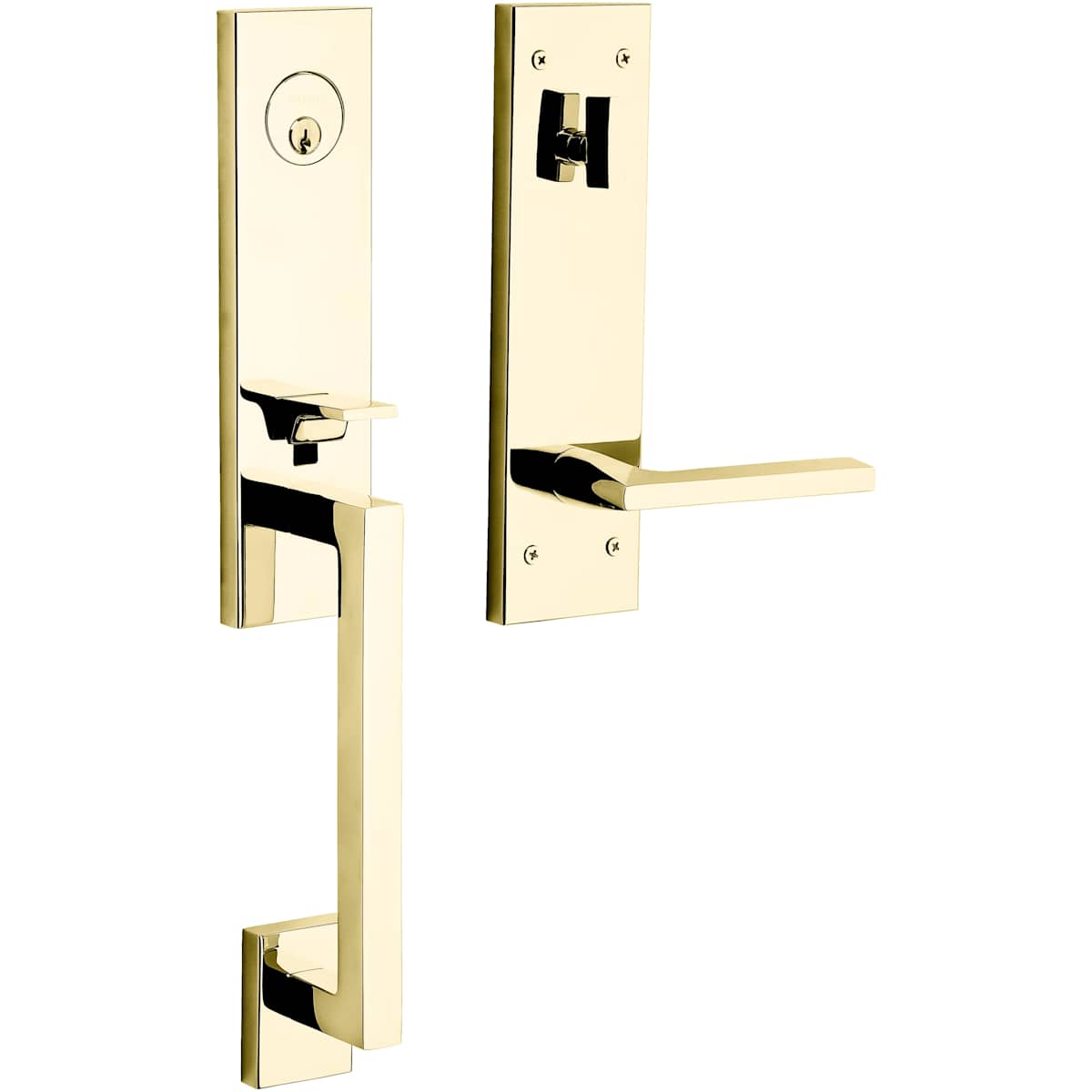 Estate 85391 Minneapolis Handleset – Dummy – Lifetime Polished Brass – Right Hand