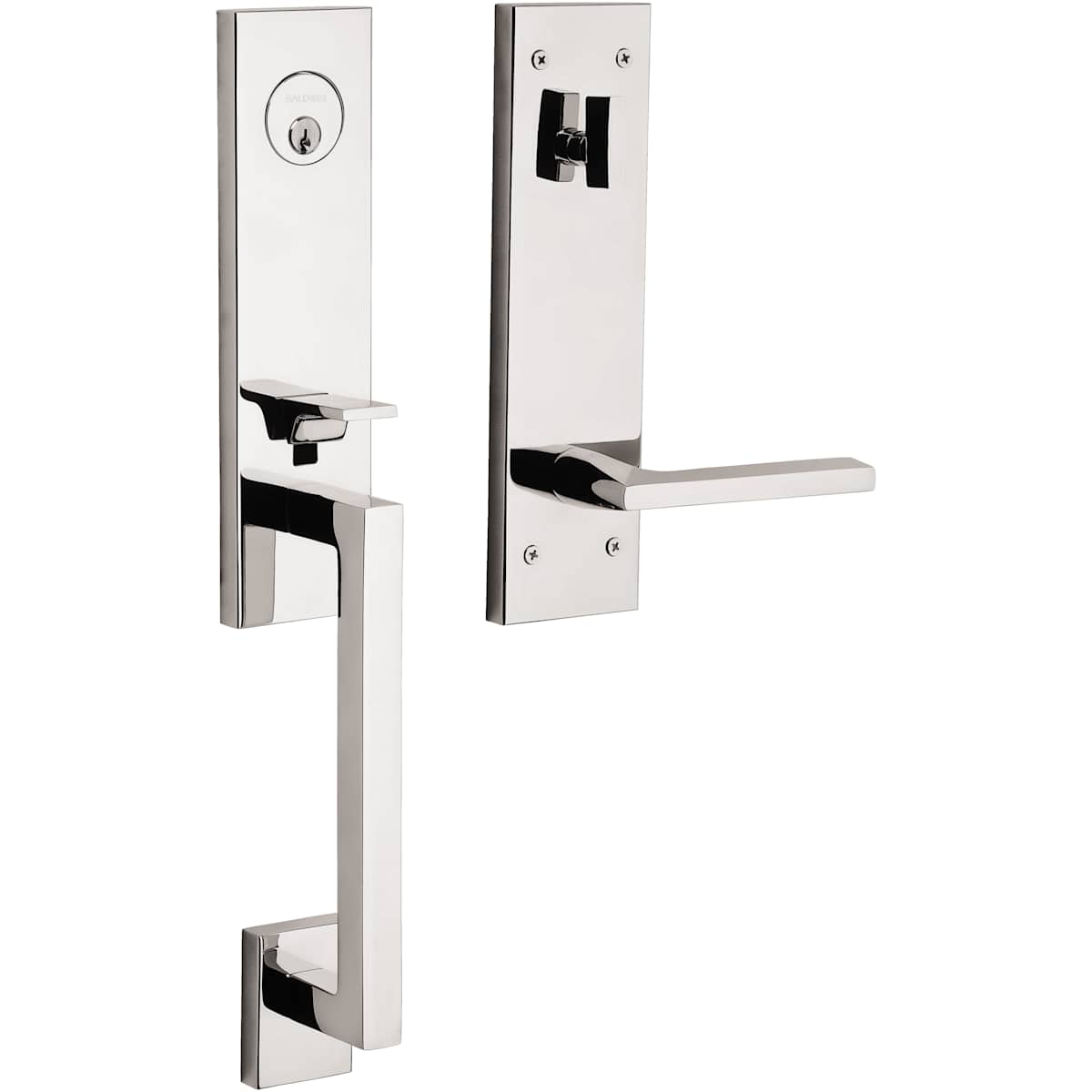 Estate 85391 Minneapolis Handleset – Entry – Lifetime Polished Nickel – Right Hand