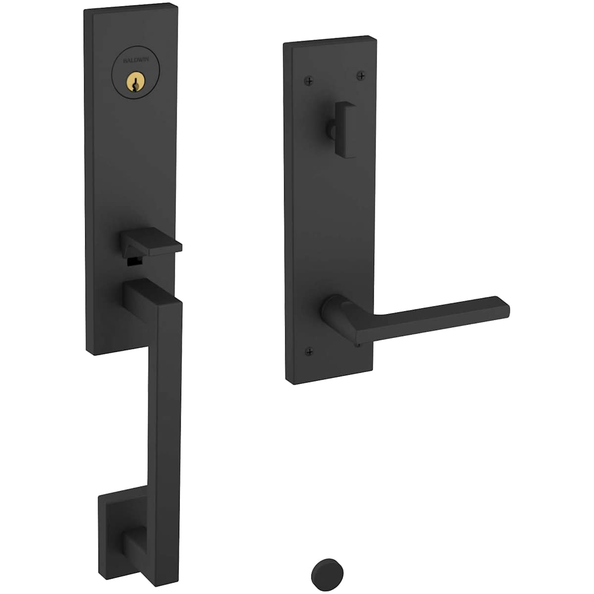 Estate 85391 Minneapolis Handleset – Dummy – Satin Black – Right Hand