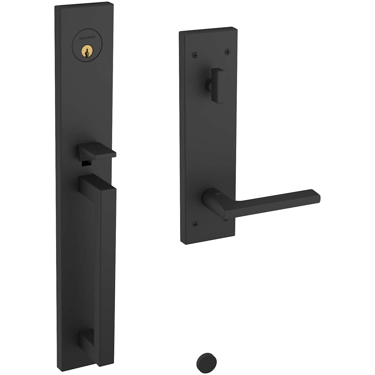 Estate 85392 Minneapolis Handleset – Entry – Satin Black – Right Hand