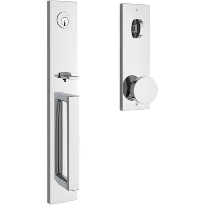Estate Santa Cruz Emergency Egress Handleset – Entry – Polished Chrome