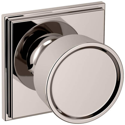 Estate K007 Hollywood Hills Knob (2") with R050 Rose – Half Dummy – Lifetime Polished Nickel