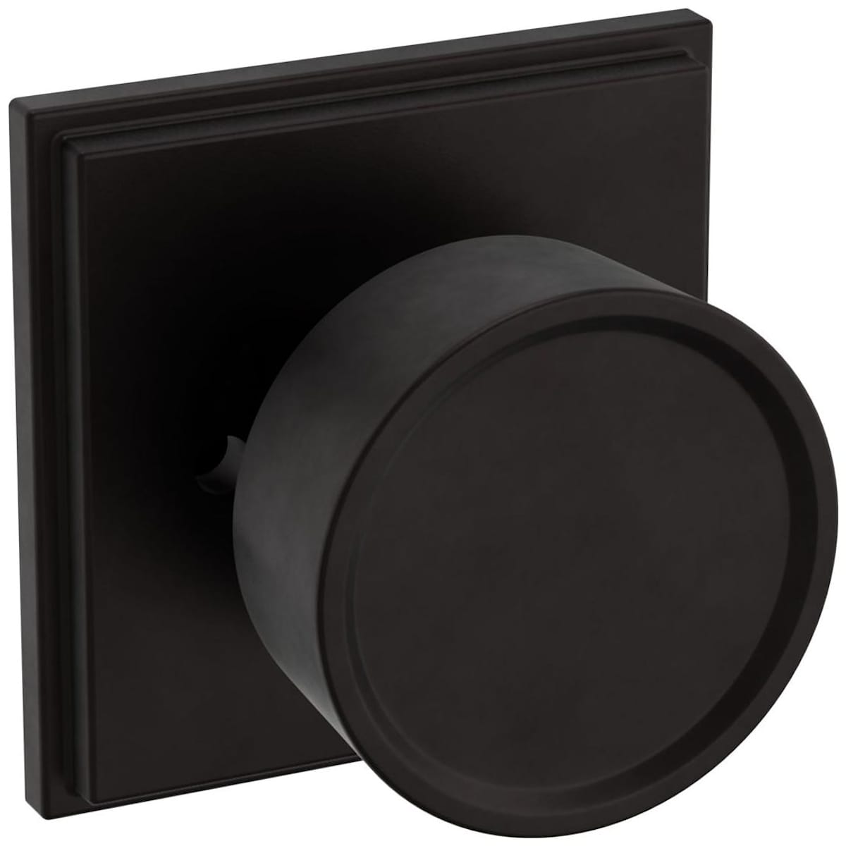 Estate K007 Hollywood Hills Knob (2") with R050 Rose – Half Dummy – Oil Rubbed Bronze