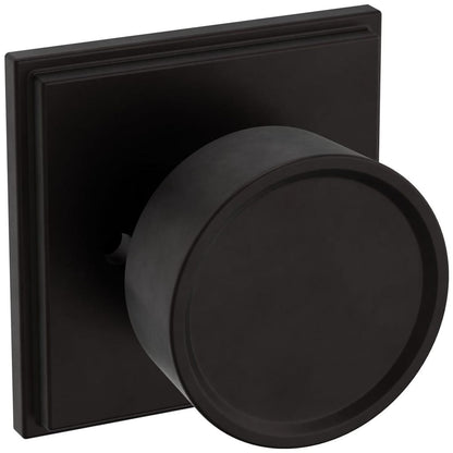 Estate K007 Hollywood Hills Knob (2") with R050 Rose – Half Dummy – Oil Rubbed Bronze