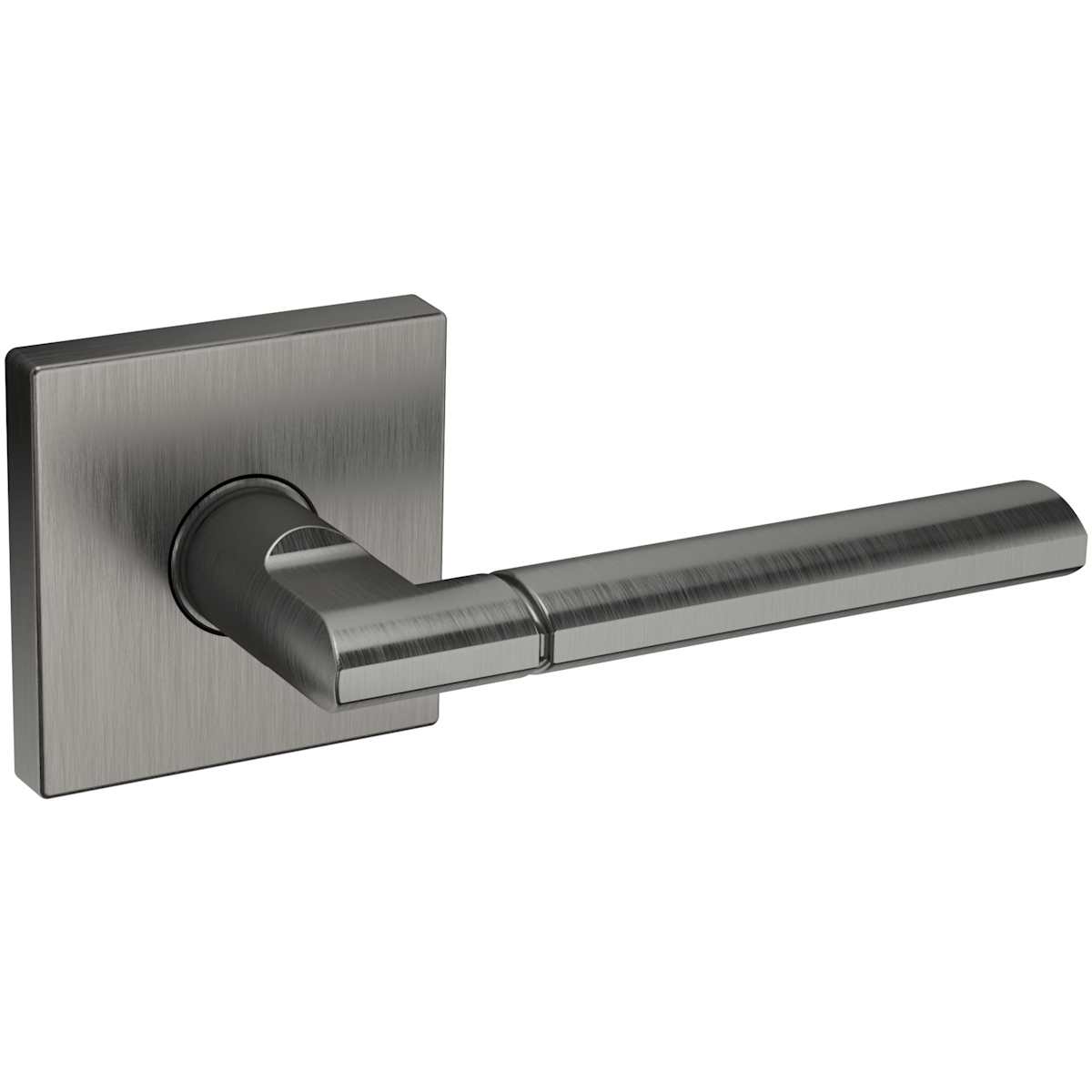 Estate L021 Passage Door Lever Set with R017 Rose – Lifetime Graphite Nickel