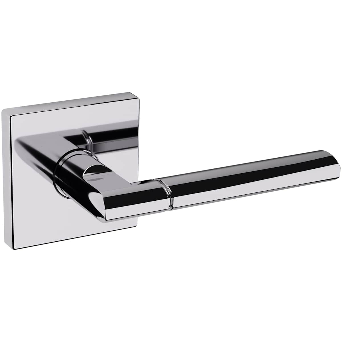 Estate L021 Passage Door Lever Set with R017 Rose – Polished Chrome