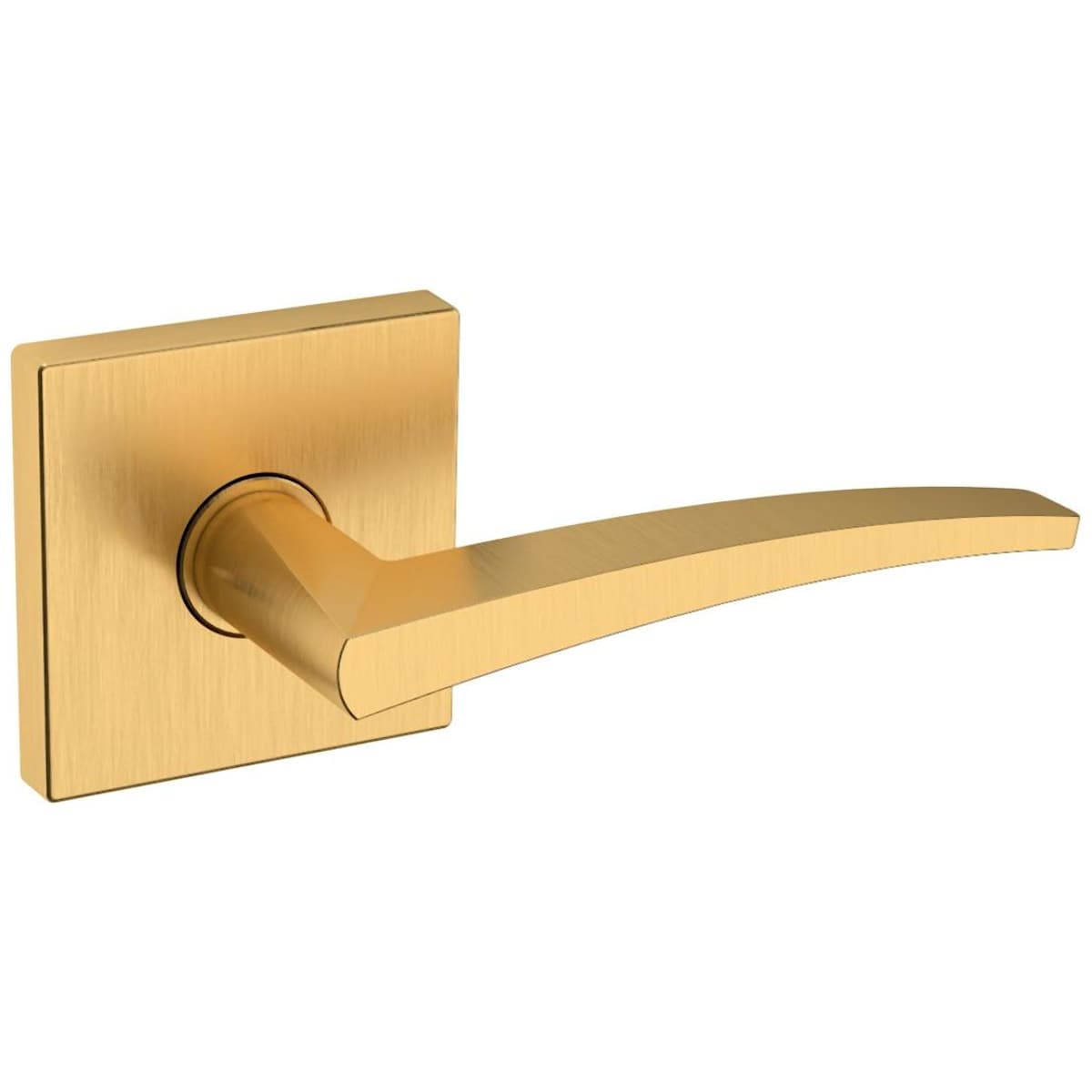Estate L022 Passage Door Lever Set with R017 Rose – Lifetime Satin Brass