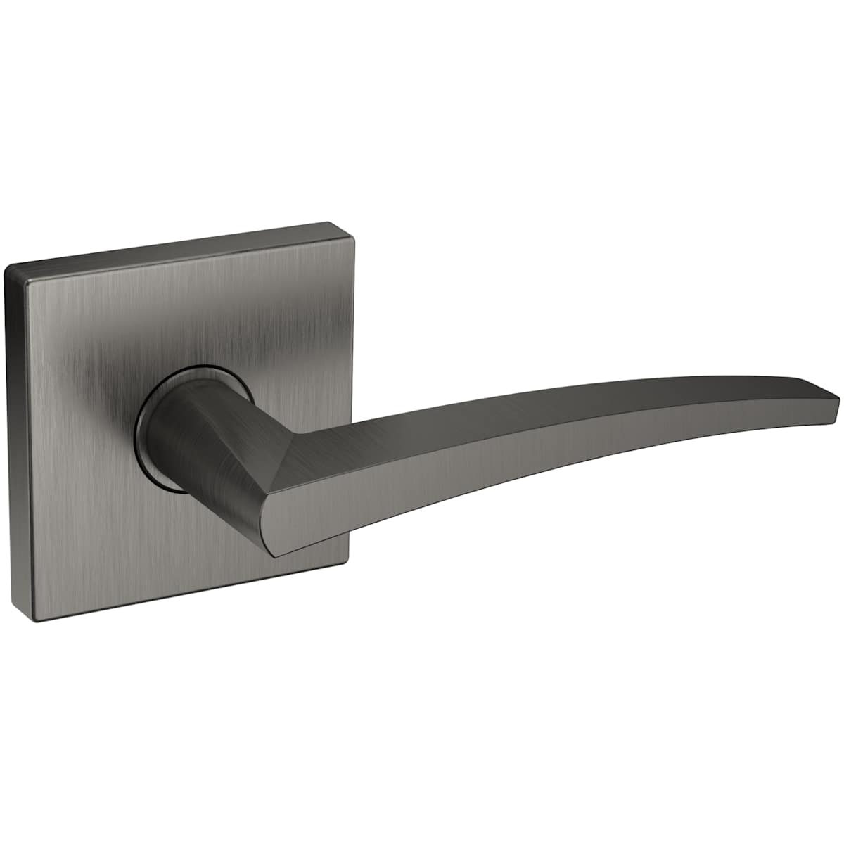 Estate L022 Passage Door Lever Set with R017 Rose – Lifetime Graphite Nickel