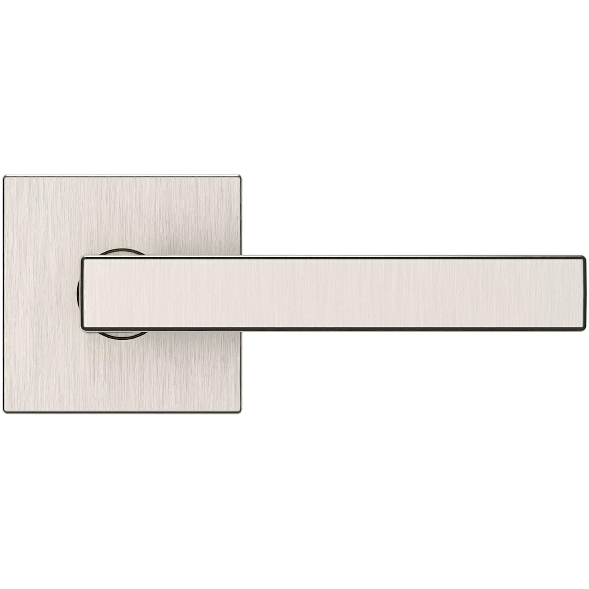 Estate L023 Passage Door Lever Set with R017 Rose – Lifetime Satin Nickel