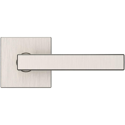 Estate L023 Passage Door Lever Set with R017 Rose – Lifetime Satin Nickel