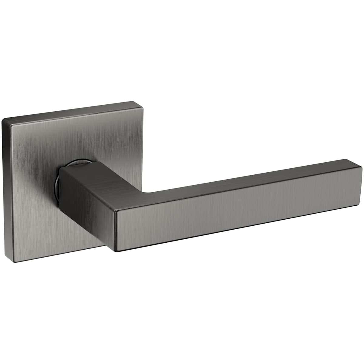 Estate L023 Passage Door Lever Set with R017 Rose – Lifetime Graphite Nickel