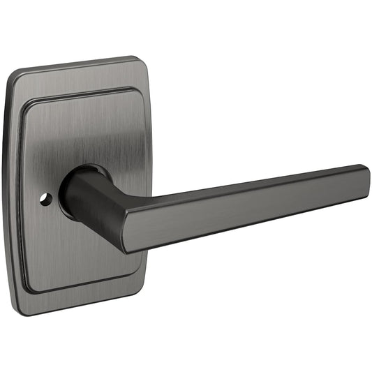 Estate L024 Privacy Door Lever Set with R046 Rose – Lifetime Graphite Nickel