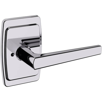 Estate L024 Privacy Door Lever Set with R046 Rose – Polished Chrome