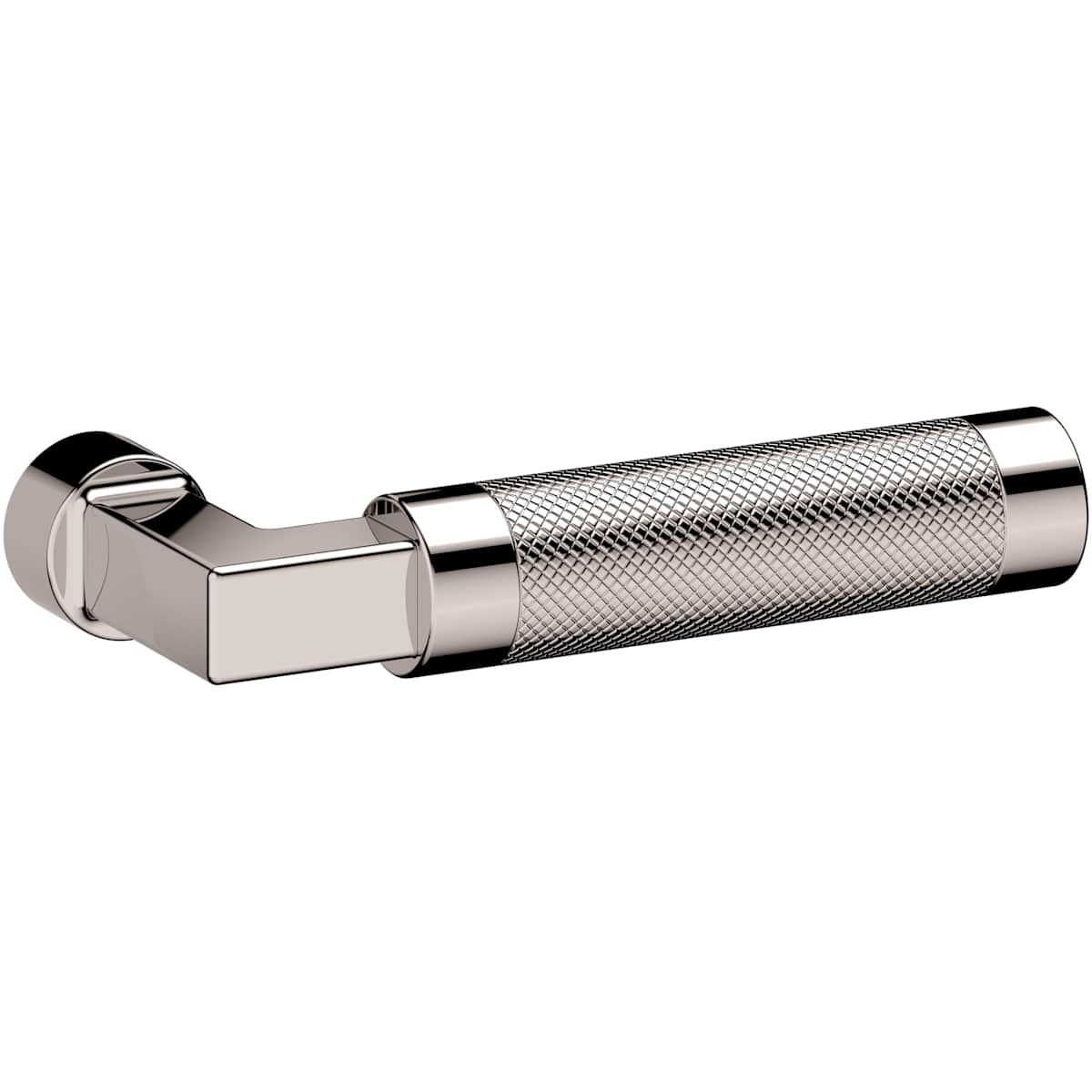 Estate L030 Gramercy Knurled Right Handed Single Door Lever without Rosette – Lifetime Polished Nickel