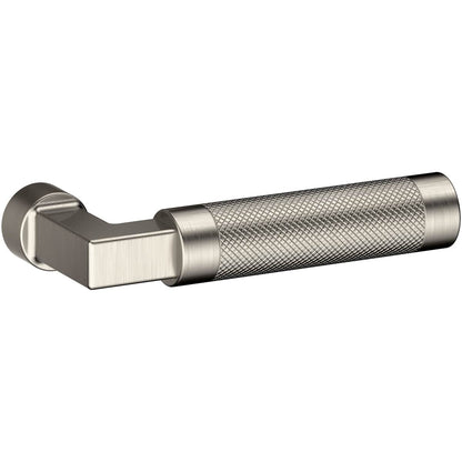 Estate L030 Gramercy Knurled Right Handed Single Door Lever without Rosette – Lifetime Satin Nickel