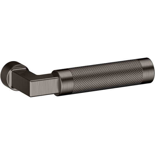 Estate L030 Gramercy Knurled Right Handed Single Door Lever without Rosette – Lifetime Graphite Nickel