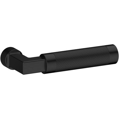 Estate L030 Gramercy Knurled Right Handed Single Door Lever without Rosette – Satin Black