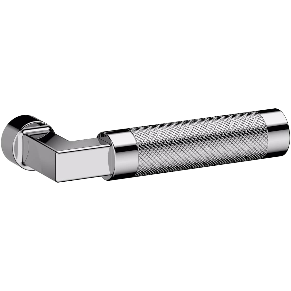 Estate L030 Gramercy Knurled Right Handed Single Door Lever without Rosette – Polished Chrome