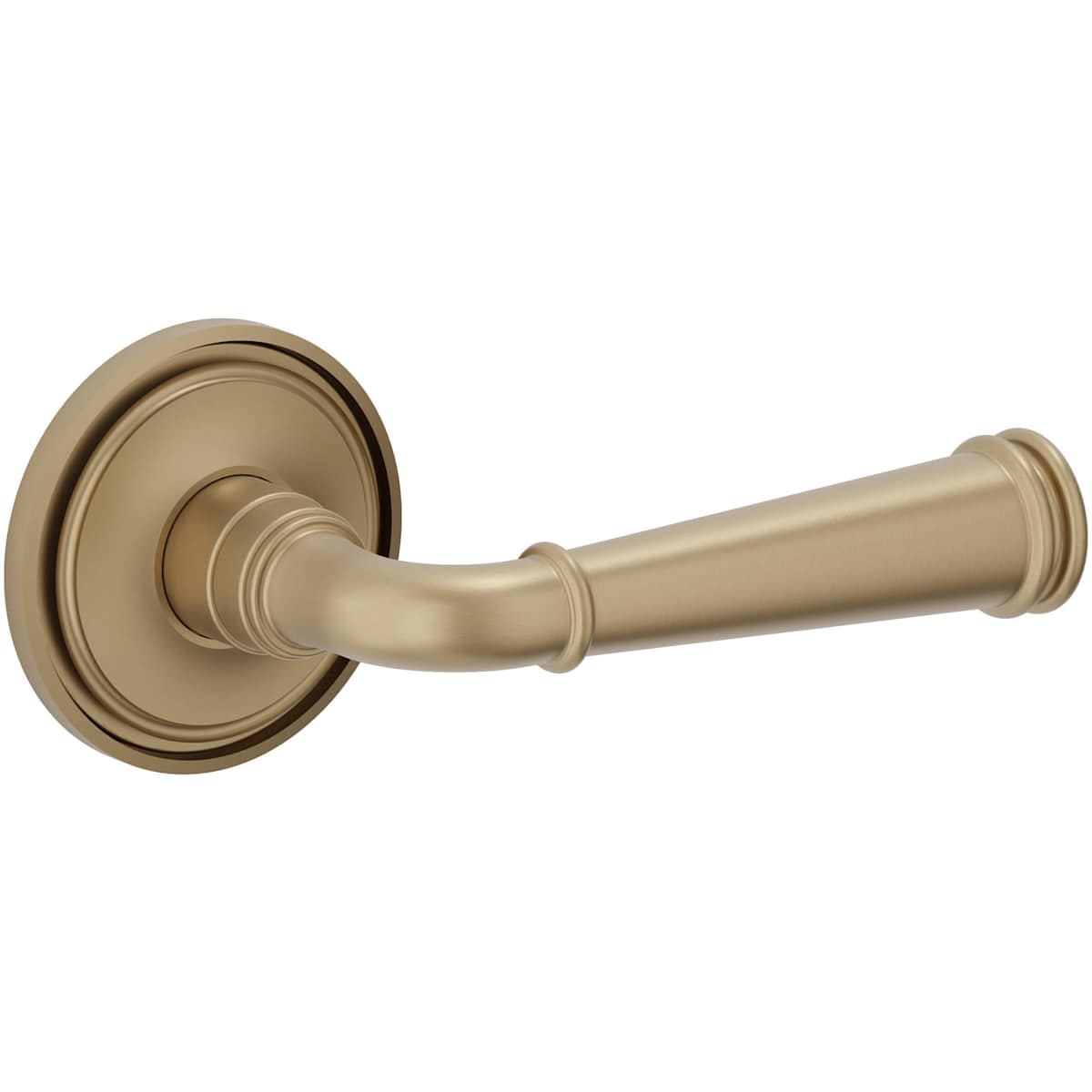 Estate L033 Briarcrest Passage Door Lever Set with 5070 Rose – Vintage Brass
