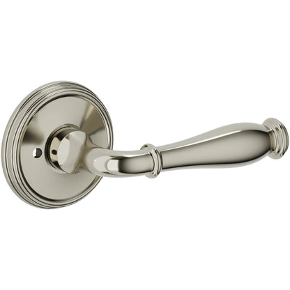 Estate L034 Nashville Privacy Door Lever Set with 5134 Rose – Lifetime Polished Nickel