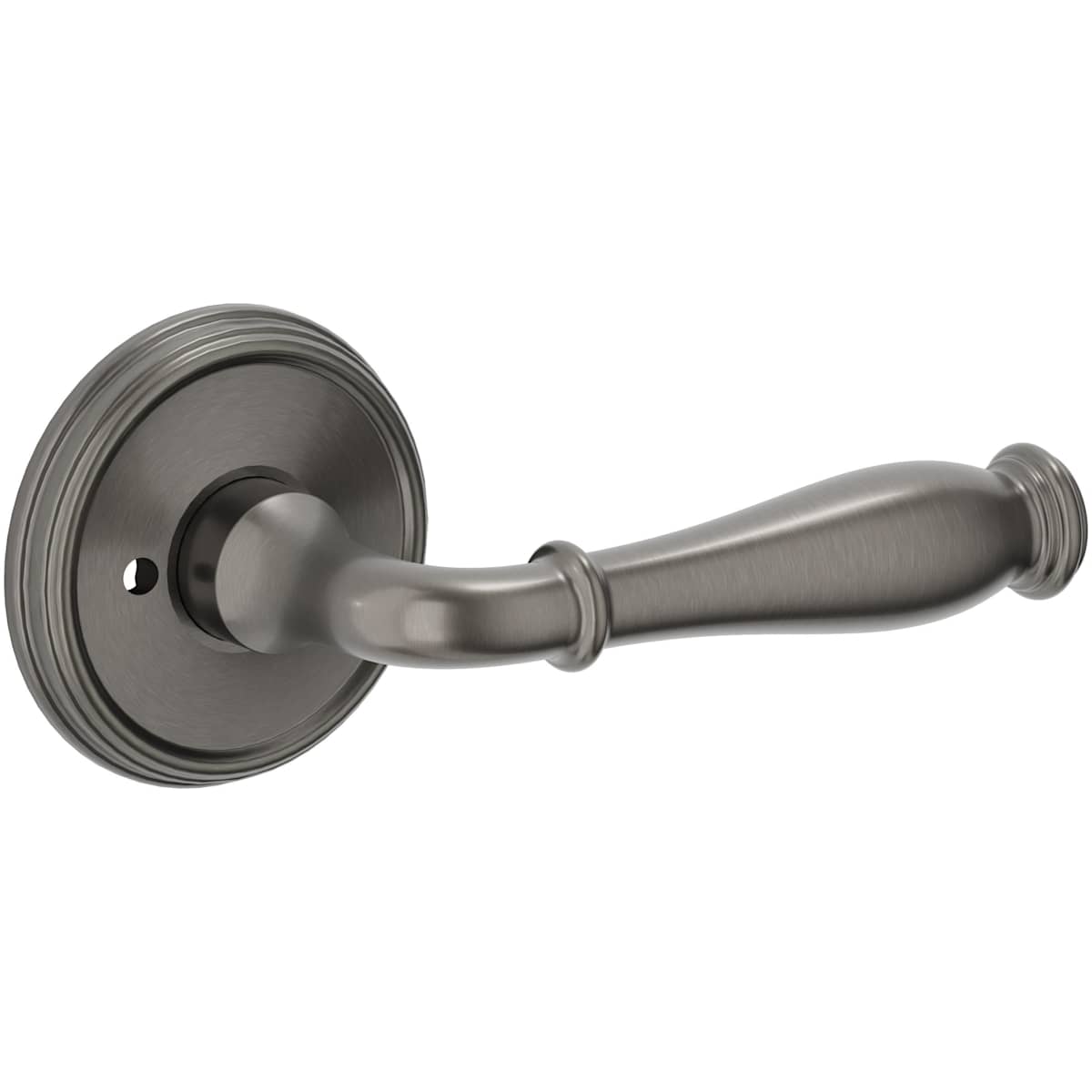 Estate L034 Nashville Privacy Door Lever Set with 5134 Rose – Lifetime Graphite Nickel