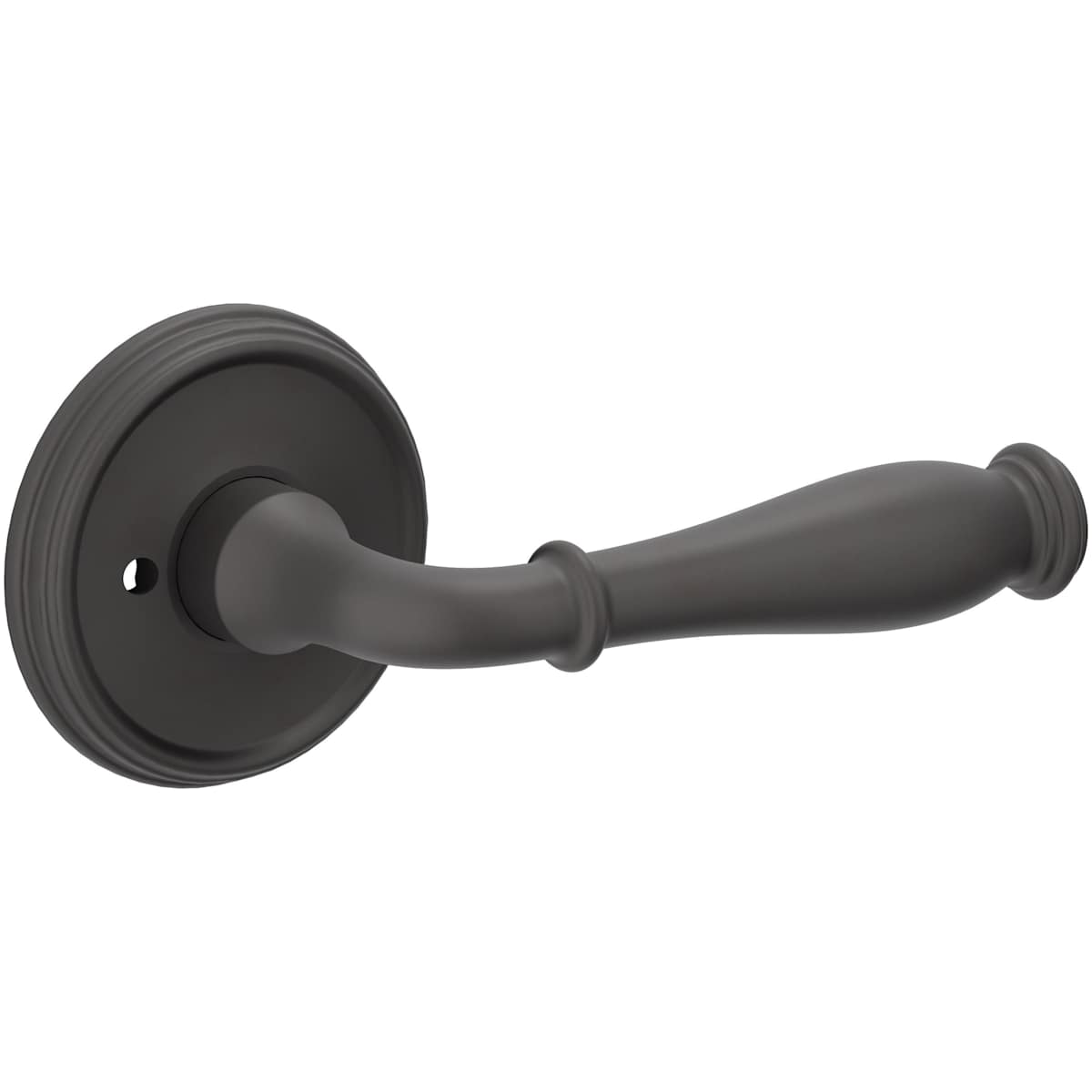 Estate L034 Nashville Privacy Door Lever Set with 5134 Rose – Oil-Rubbed Bronze