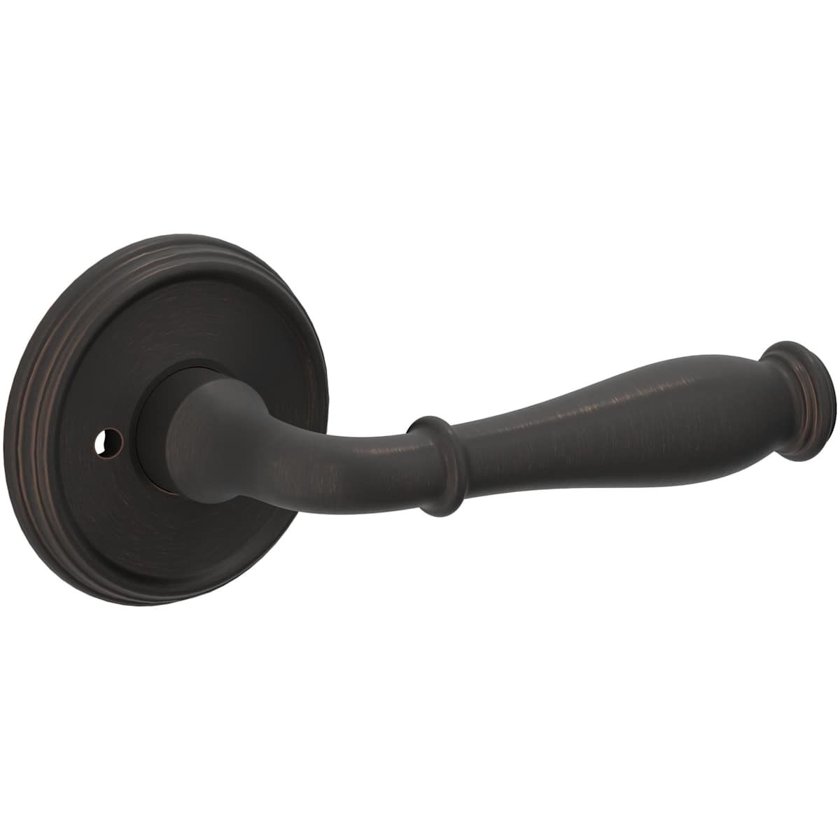 Estate L034 Nashville Privacy Door Lever Set with 5134 Rose – Venetian Bronze