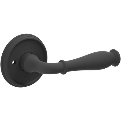 Estate L034 Nashville Privacy Door Lever Set with 5134 Rose – Satin Black